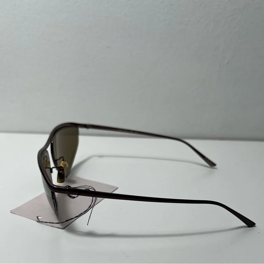 Bottega Veneta Oval Metal Pathos Cat Eye Mirrored Sunglasses BV1091S